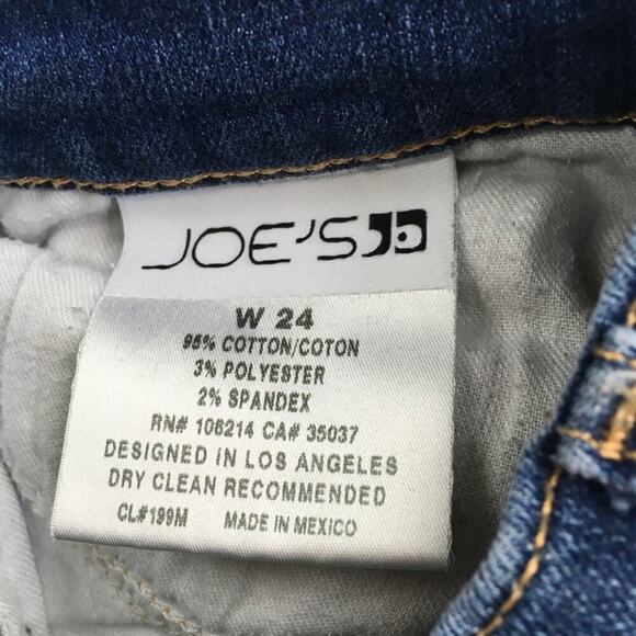 Joe's Jeans Jean Shorts Blue Size 24 Distressed - Picture 6 of 7